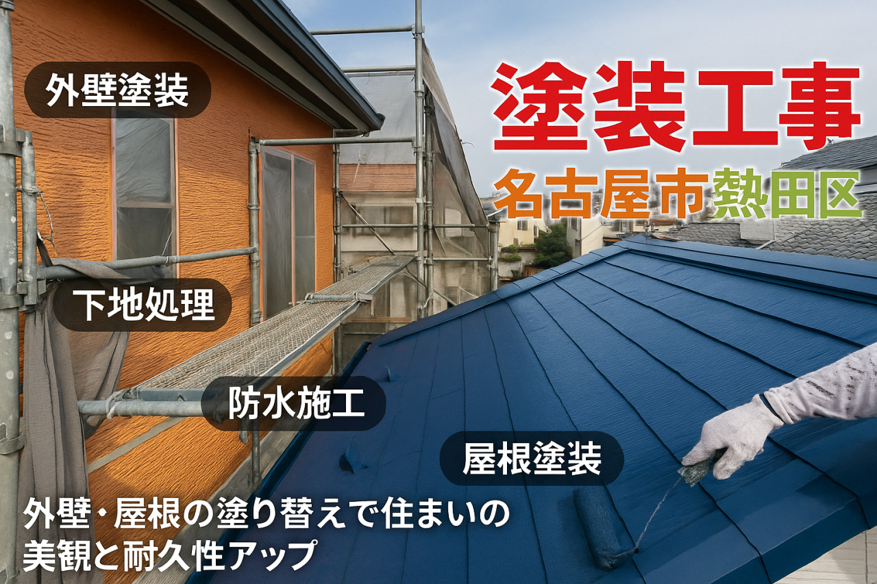 名古屋市熱田区での塗装工事の流れや業者選びのポイントを解説