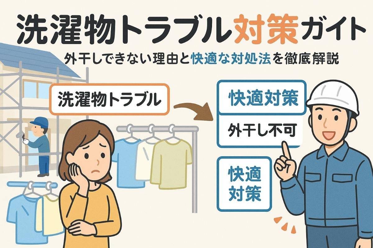 塗装工事と洗濯物のトラブル徹底対策方法と外干しできない理由