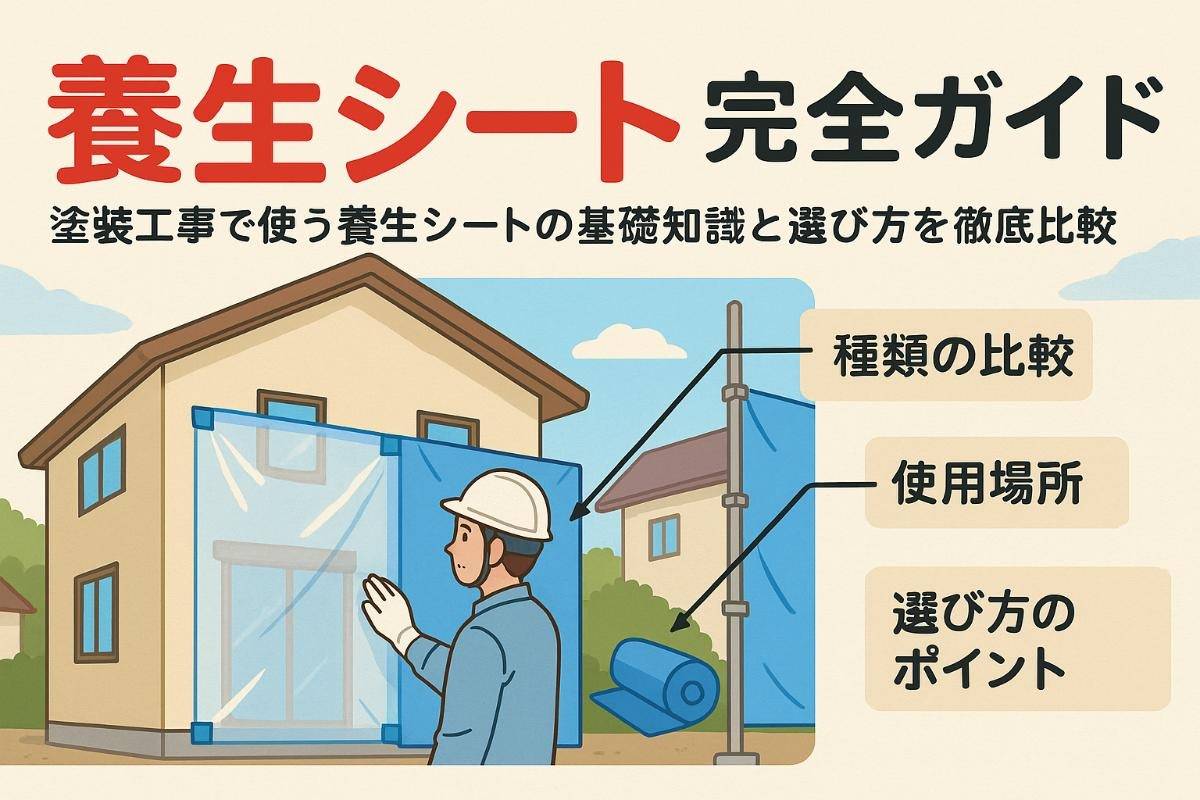 塗装工事に養生シートを使う際の失敗しない選び方と施工手順