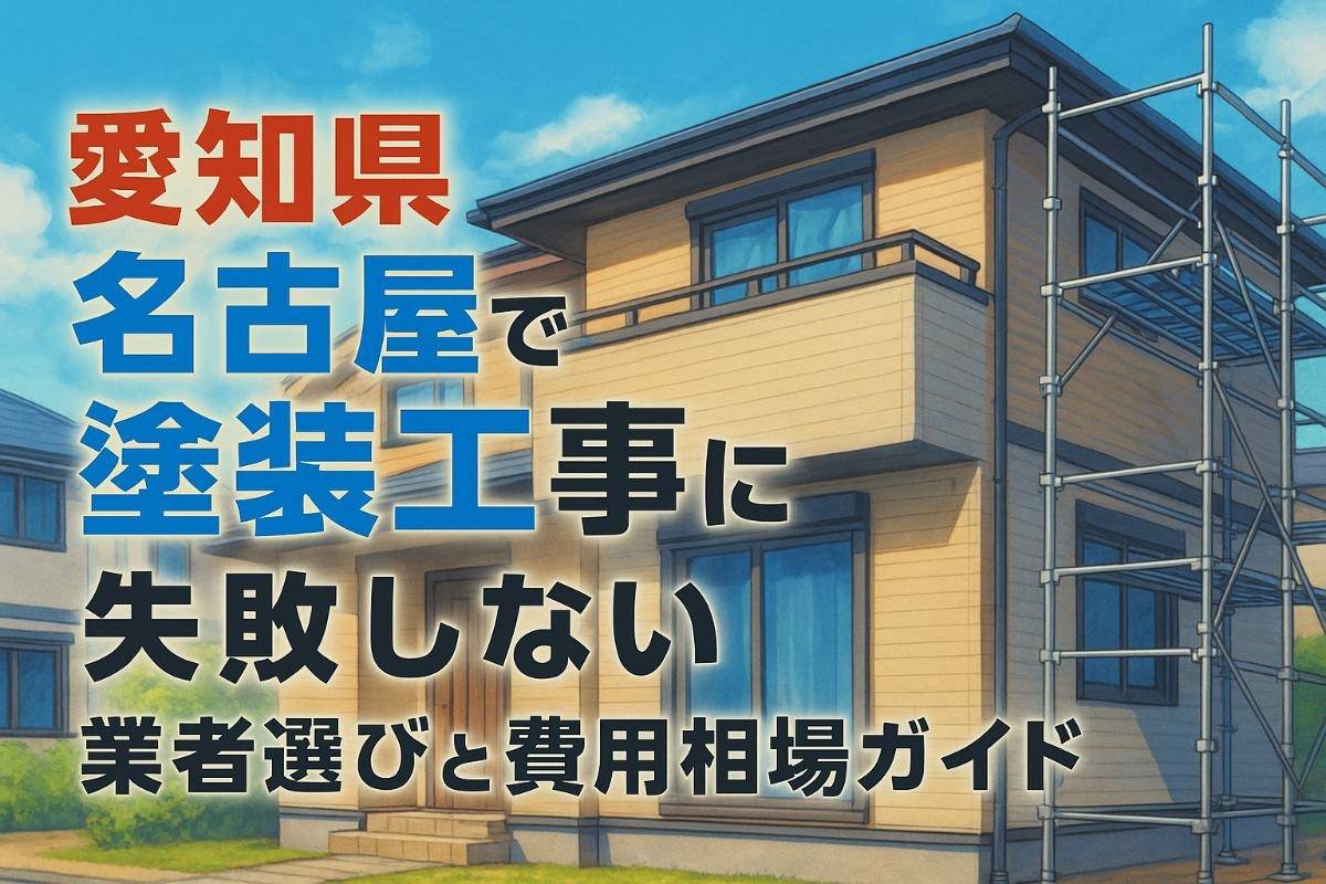 愛知県名古屋で塗装工事に失敗しない業者選びと料金相場ガイド