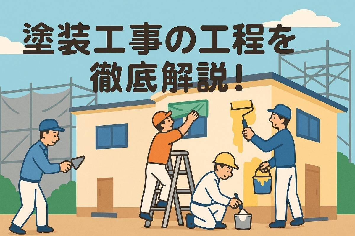 塗装工事の工程を徹底解説！外壁や屋根の流れと写真付き手順日数ガイド