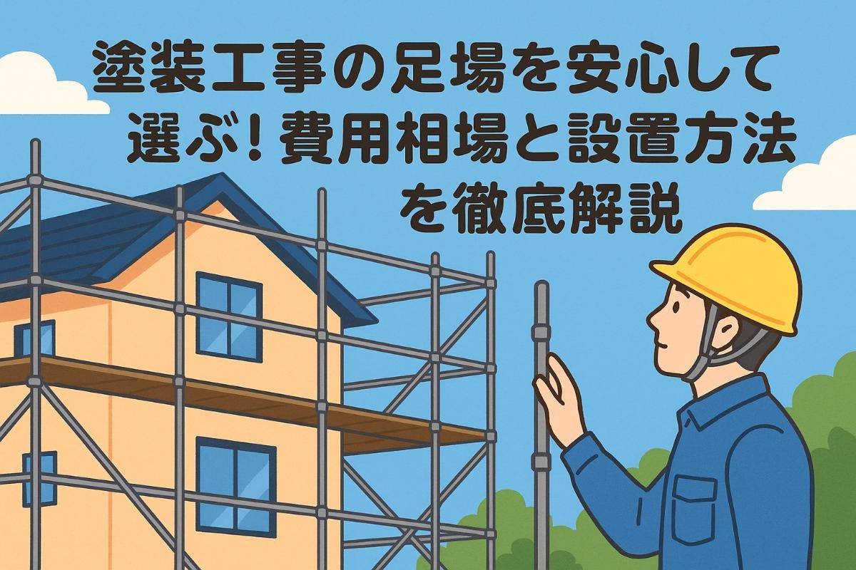 塗装工事の足場を安心して選ぶ！費用相場と設置方法を徹底解説
