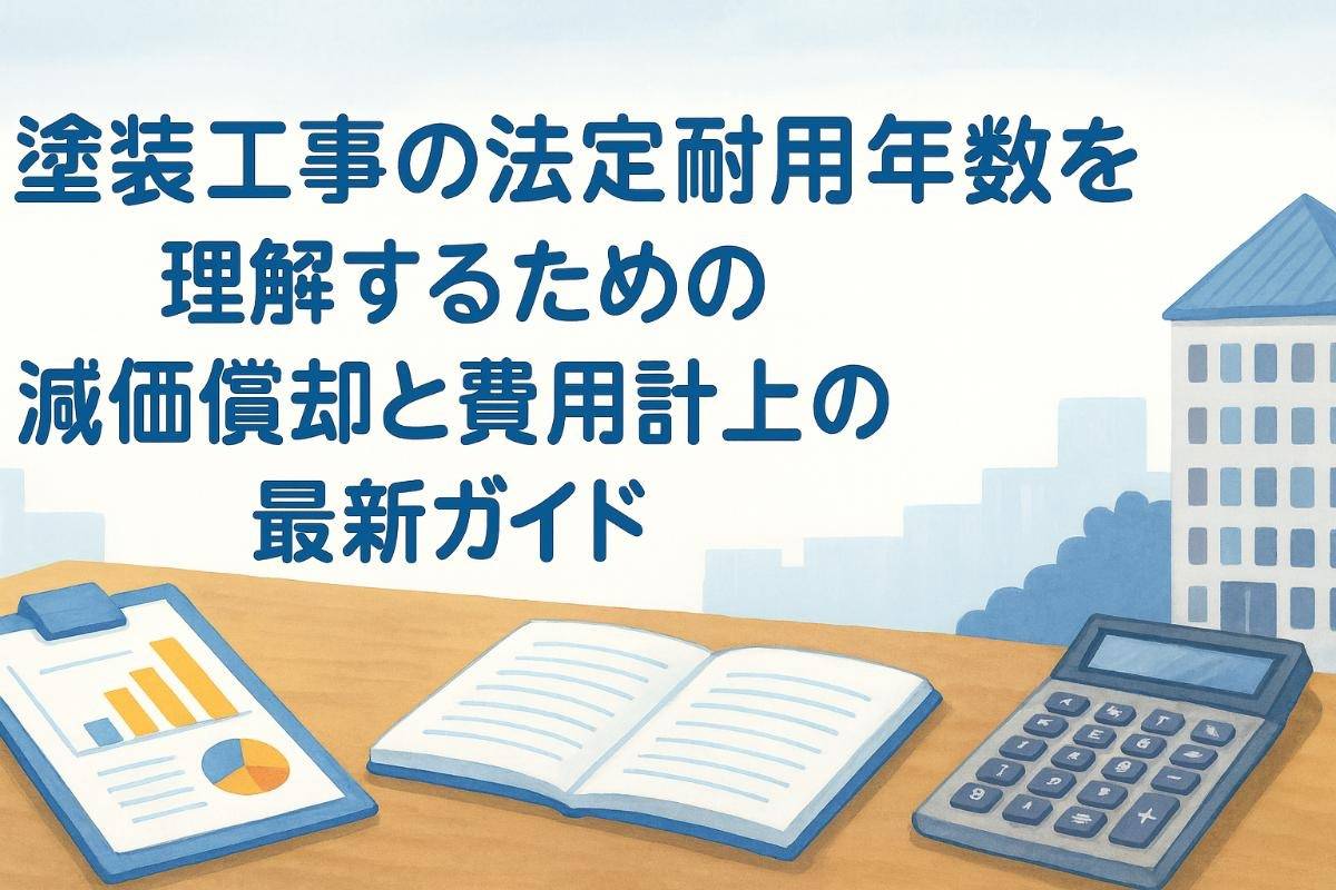 塗装工事の法定耐用年数を理解するための減価償却と費用計上の最新ガイド