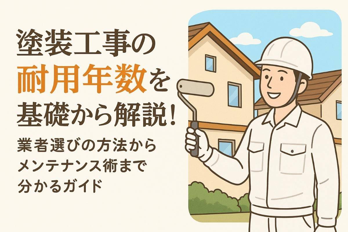 塗装工事の耐用年数を基礎から解説！業者選びの方法からメンテナンス術まで分かるガイド