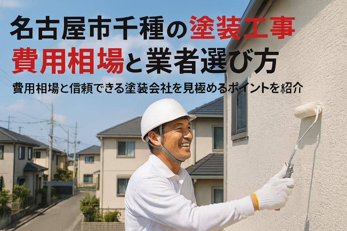 名古屋市千種区で塗装工事の費用相場と優良業者選び方を解説！