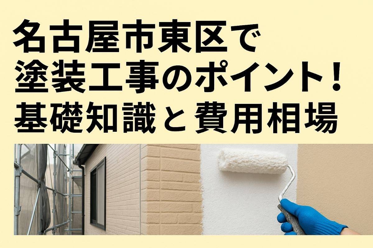 名古屋市東区で塗装工事の基礎知識と費用相場！外壁・屋根・業者選びのポイント