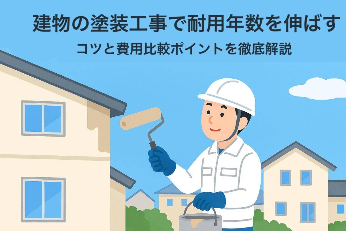 建物の塗装工事で耐用年数を伸ばすコツと費用比較ポイントを徹底解説