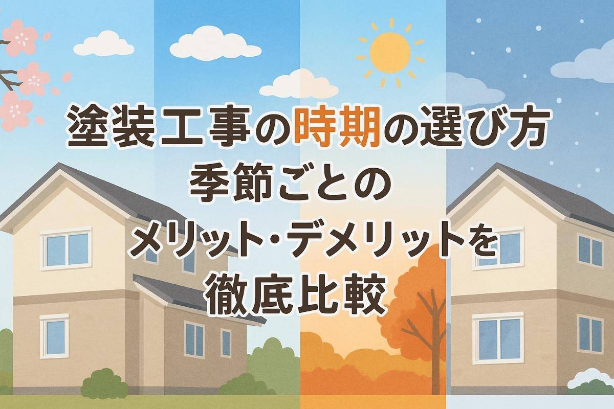 塗装工事の時期の選び方と季節ごとのメリット・デメリットを徹底比較