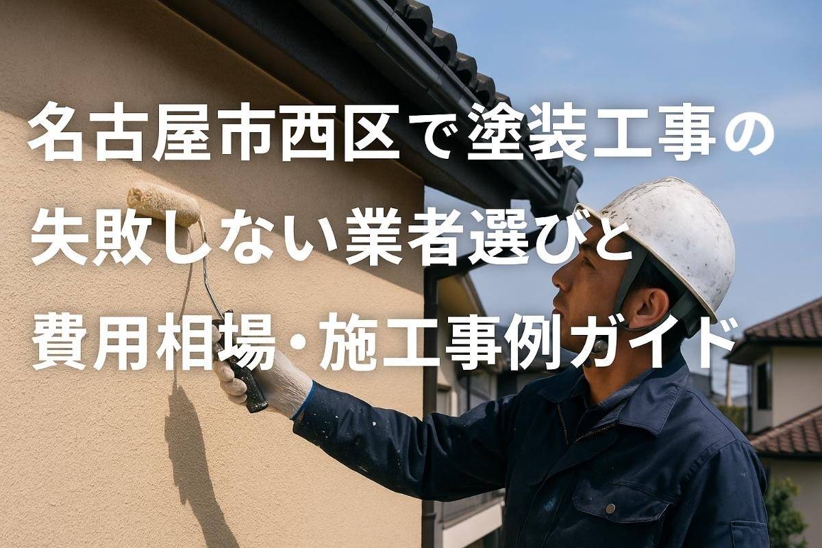 名古屋市西区で塗装工事の失敗しない業者選びと費用相場・施工事例ガイド