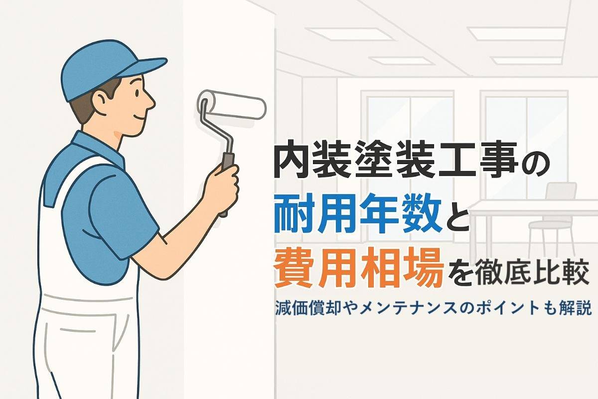 内装塗装工事の耐用年数と費用相場を徹底比較｜減価償却やメンテナンスのポイントも解説