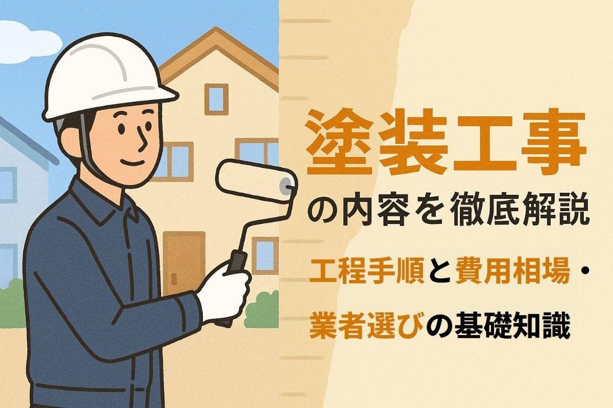 塗装工事の内容を徹底解説｜工程手順と費用相場・業者選びの基礎知識