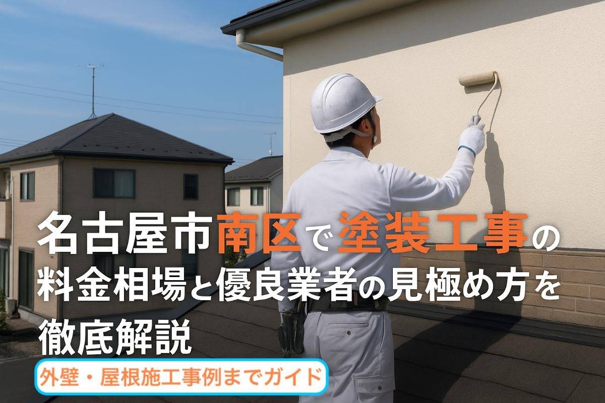 名古屋市南区で塗装工事の料金相場と優良業者の見極め方を徹底解説｜外壁・屋根施工事例までガイド