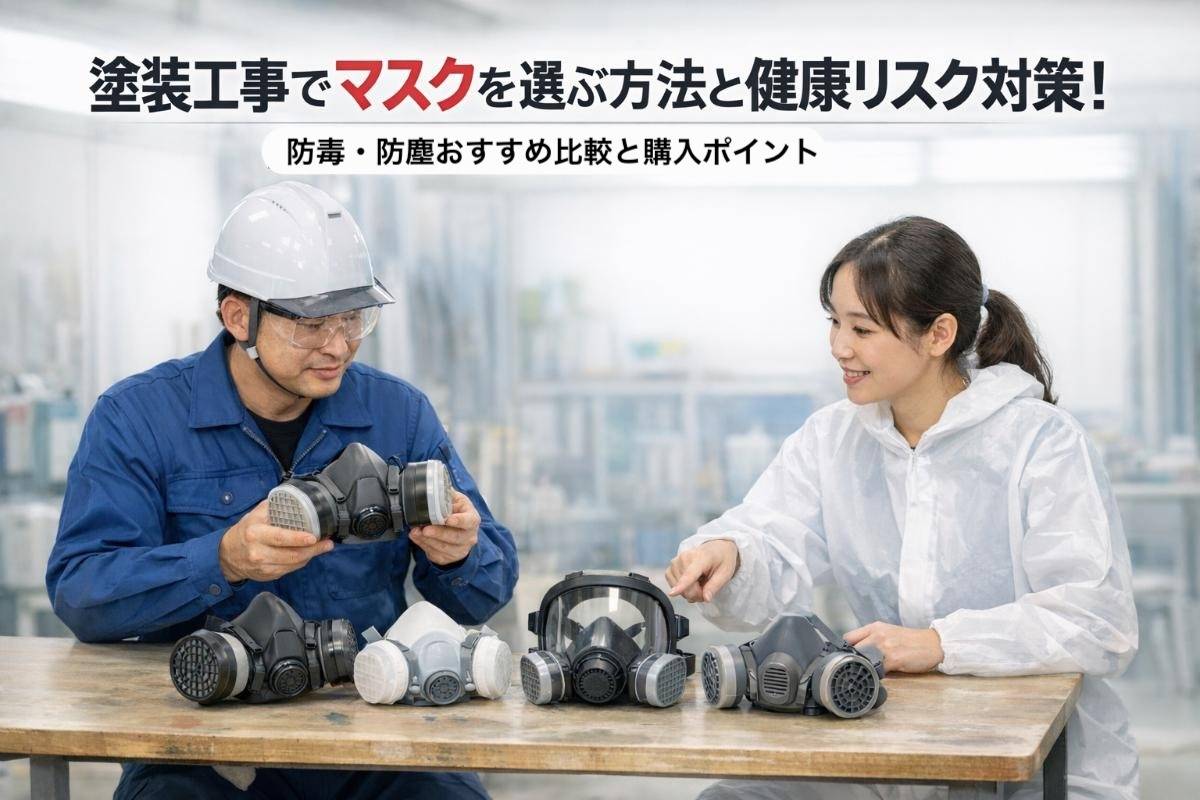 塗装工事でマスクを選ぶ方法と健康リスク対策｜防毒・防塵おすすめ比較と購入ポイント