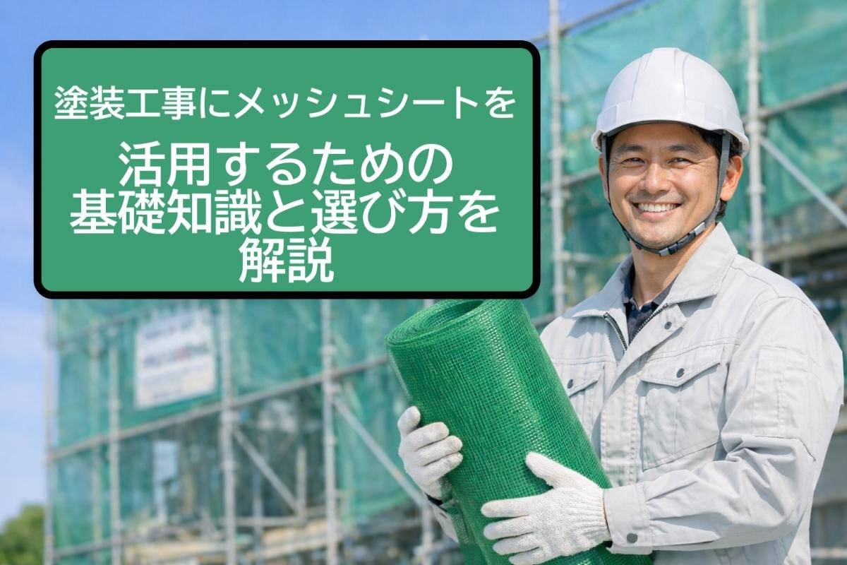 塗装工事にメッシュシートを活用するための基礎知識と選び方を解説
