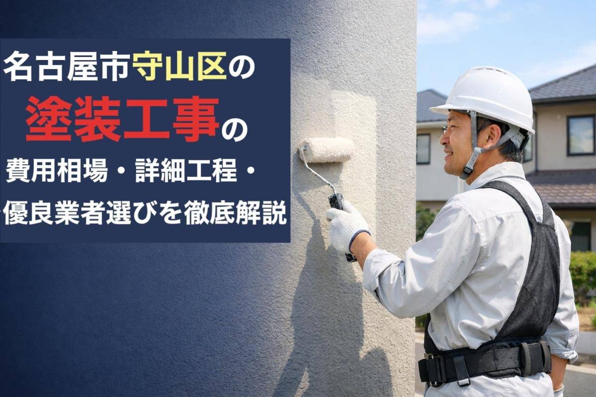 名古屋市守山区の塗装工事の費用相場・詳細工程・優良業者選びを徹底解説