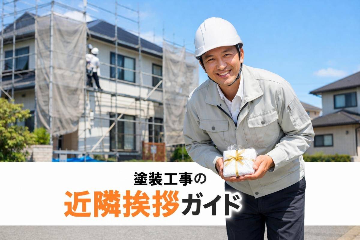塗装工事の近隣挨拶ガイド！トラブル回避や文例テンプレート・手土産マナーまで解説
