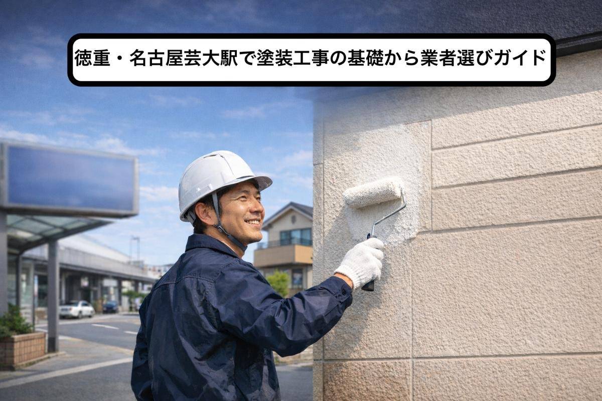 徳重・名古屋芸大駅で塗装工事の基礎から業者選びガイド