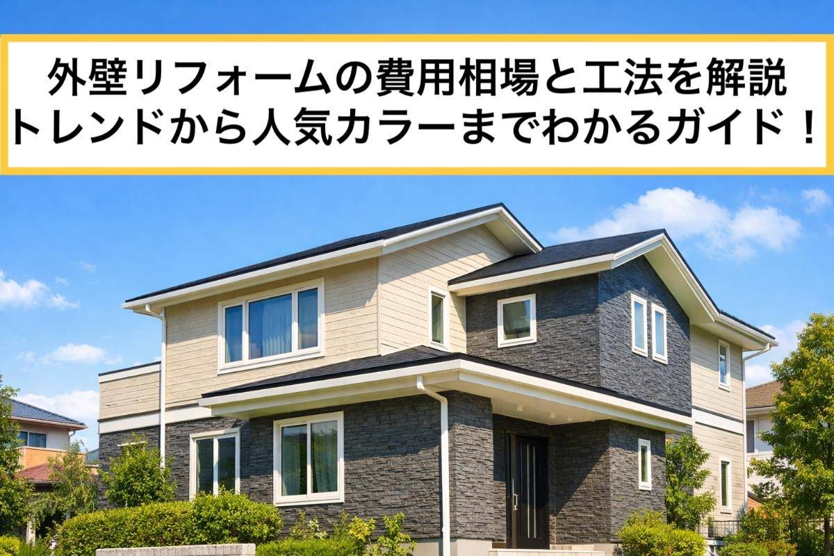 外壁リフォームの費用相場と工法を解説｜トレンドから人気カラーまでわかるガイド！
