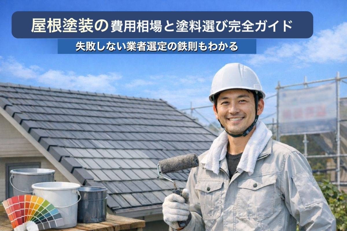 屋根塗装の費用相場と塗料選び完全ガイド｜失敗しない業者選定の鉄則もわかる
