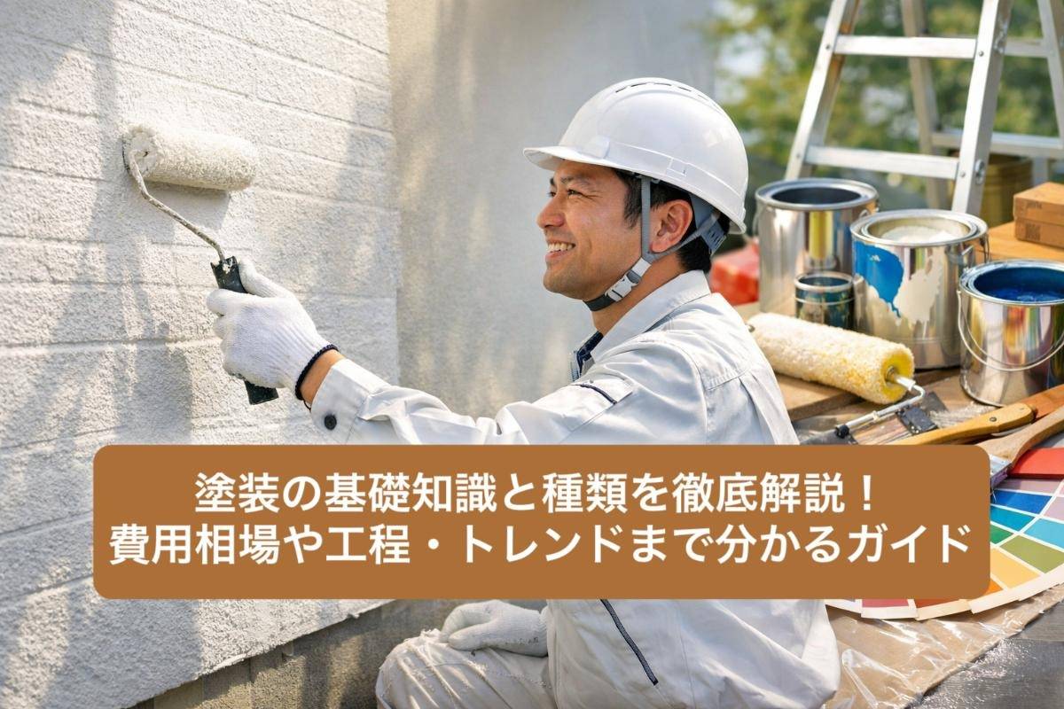 塗装の基礎知識と種類を徹底解説！費用相場や工程・トレンドまで分かるガイド