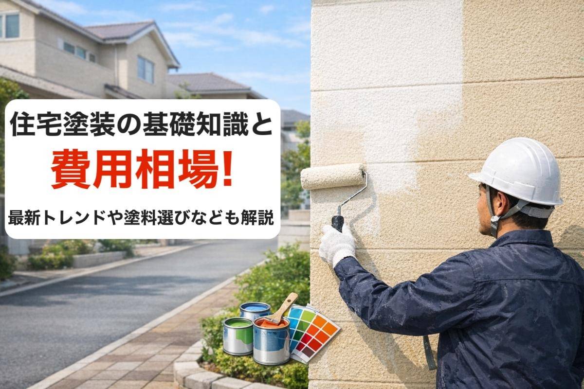 住宅塗装の基礎知識と費用相場！最新トレンドや塗料選びなども解説