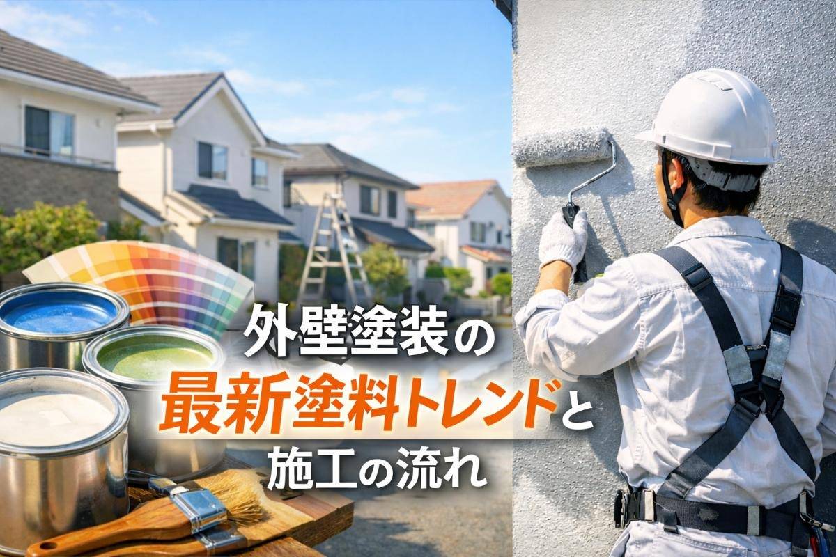 外壁塗装の最新塗料トレンドと施工の流れを完全解説！