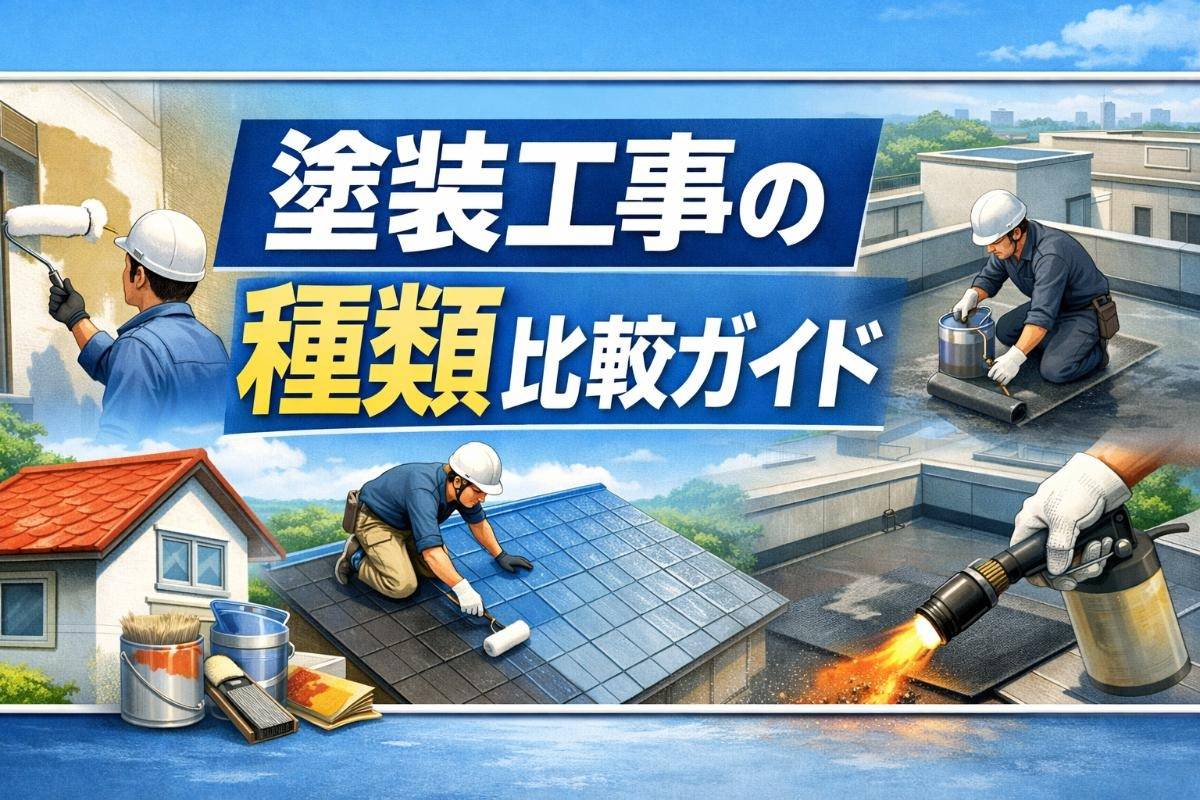 塗装工事の種類を徹底比較｜外壁・屋根・防水工法と選び方ガイド