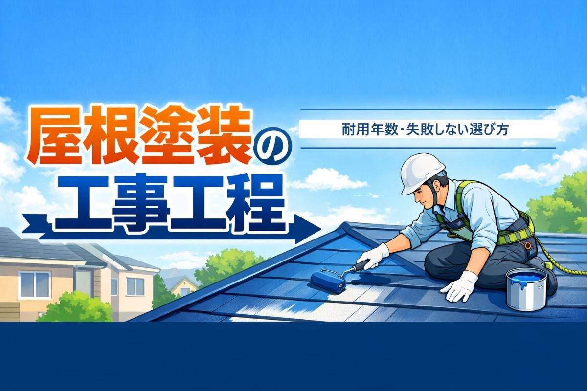 屋根塗装の工事工程を徹底解説｜耐用年数・失敗しない選び方