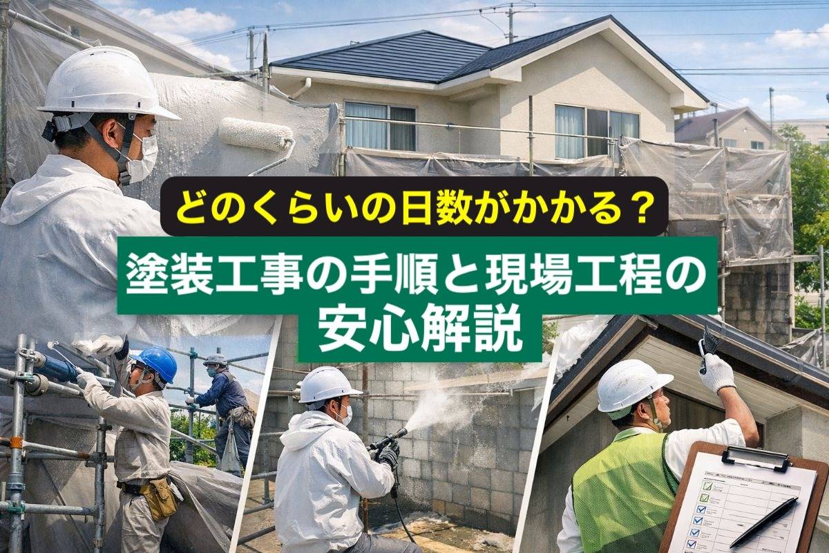 どのくらいの日数がかかる？塗装工事の手順と現場工程の安心解説