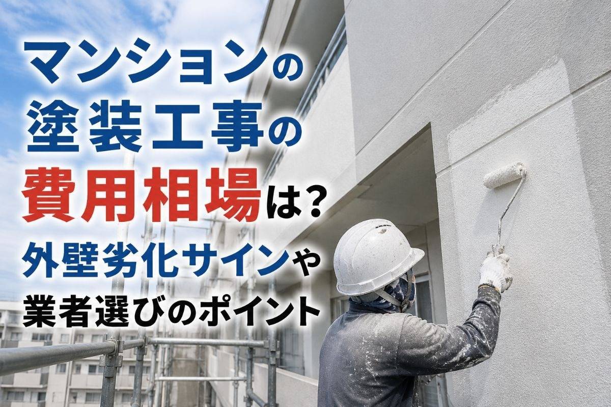 マンションの塗装工事の費用相場は？外壁劣化サインや業者選びのポイント