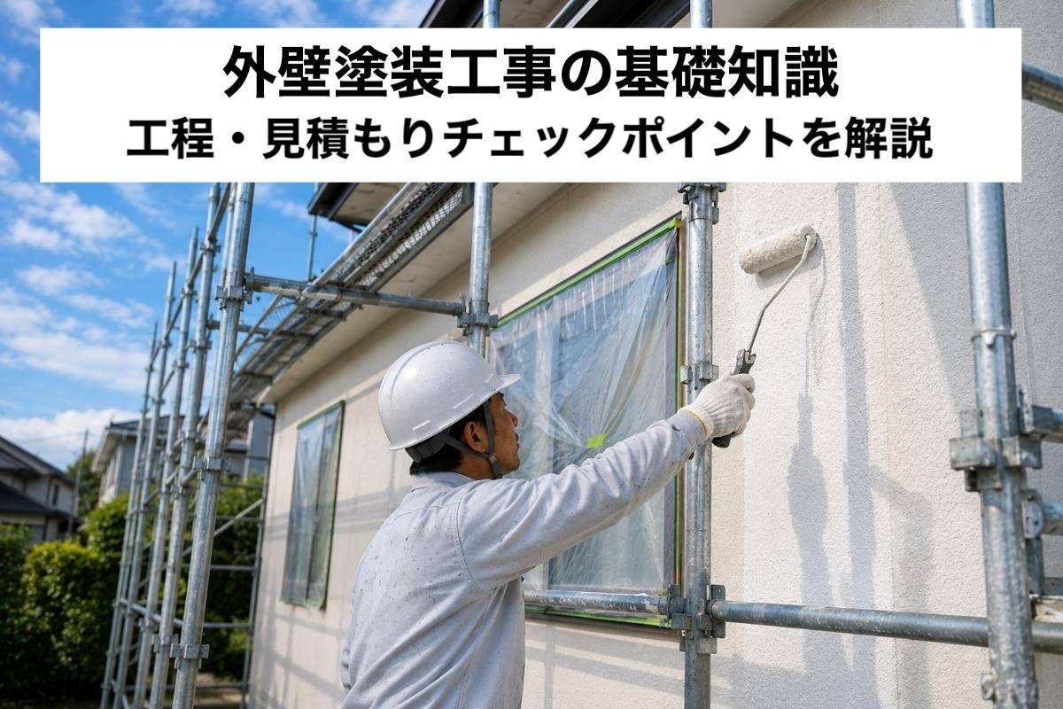 外壁塗装工事の基礎知識|工程・見積もりチェックポイントを解説