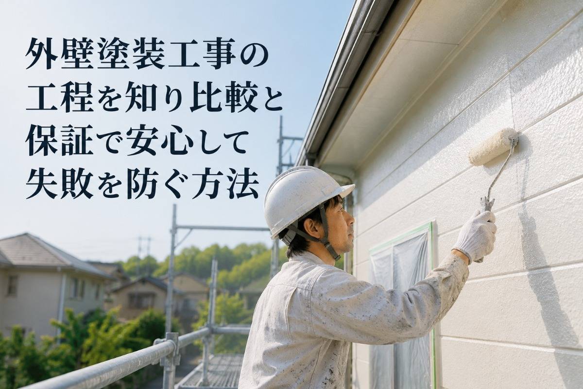 外壁塗装工事の工程を知り比較と保証で安心して失敗を防ぐ方法
